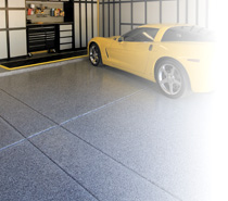 Metallic Gray Garage Floor Coating By Slide Lok Of Vancouver